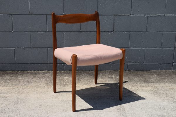 Six Custom Fabric Fler 64 Dining Chairs (Circa 1964)