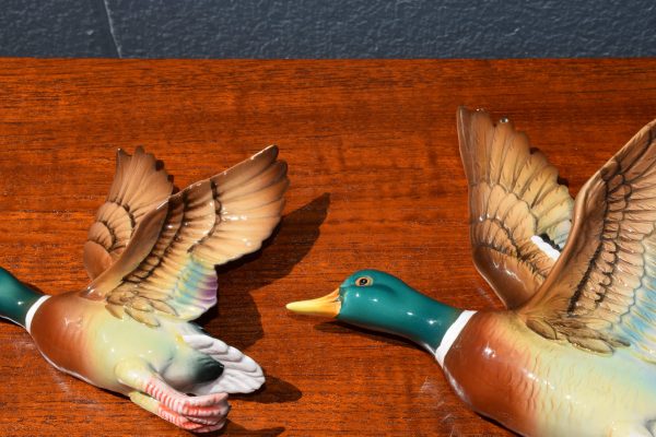 Set of Three Ceramic Flying Ducks - Image 3