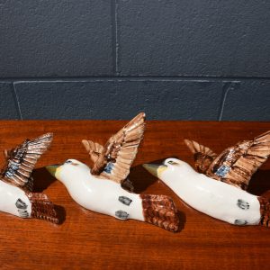 Set of Three Ceramic Flying Kookaburras