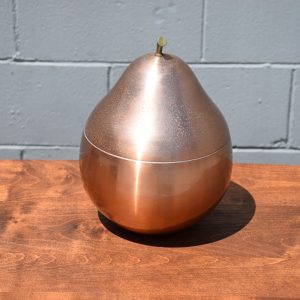 Mid Century Gold Anodised Pear Ice Bucket (Circa 1960s)
