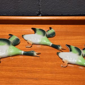 Set of Three Ceramic Flying Ducks