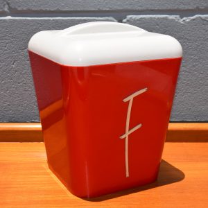Vintage 'F' Kitchen Canister by Gayware (Circa 1950s)