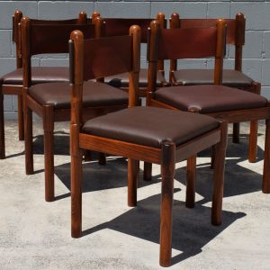 Italian Vico Magistretti Style Dining Chairs (Circa 1960s)