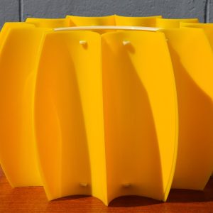 Yellow Zicoli Style Space Age Pendant (Circa 1970s)