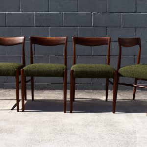 Four DQF (Danish Quality Furniture) Dining Chairs (Circa 1960s)